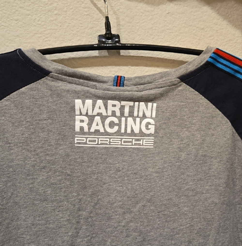 PORSCHE DESIGN Gray Tee with Blue and Red Accents / Martini Racing / sz XL - Picture 6 of 8
